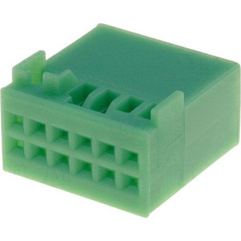 Fiche nue Fakra male 12pin verte