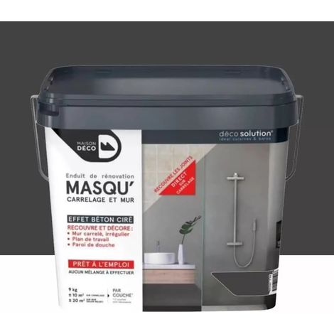 Enduit de rénovation Maison Déco Masq'Carrelage et Murs Béton (1/2)