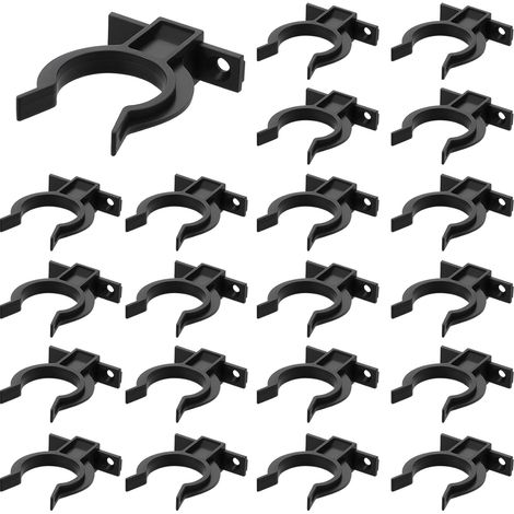 18 x Kitchen Baseboard Clips for Kitchen Cabinets and Cupboards, 32-36 mm, with Screws (1/5)