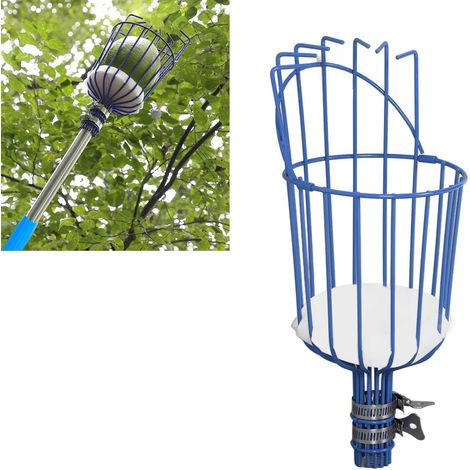 Fruit Picker Basket with Removable Design, Prevents Rust, Safe and Reliable Operation - Pick Avocados, Oranges, Persimmons and More - Ideal for Fruit Picks,blue (1/5)