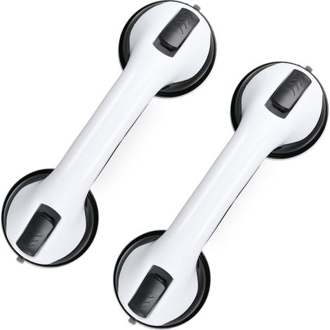 Poignée Ventouse pour Salle de Bain Barres d'appui de Douche Forte Prise pour handicapés, Seniors, poignée de Douche sans perçage et Amovible,2 PCS (1/5)