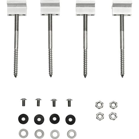 Bosch Accesorio Colectores planos FKA 4-2 Conexión de techo Tejado ondulado/chapa, 4 piezas, 8718531025