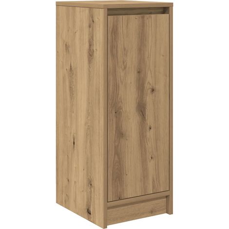 Scarpiere in legno multistrato con ante 29,5 x 34 x 76 cm stile moderno portaoggetti in legno rovere artigianale 020051768