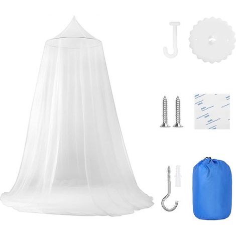 Mosquitera para cama doble e individual，602501200cm，Mosquitera grande de viaje con dosel y malla fina para evitar mosquitos，Negra (1/5)