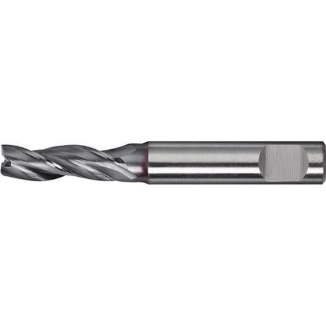 Fresa Ranurada Mini 4,0Mm 3Filos Larga Hss-Co8 Ticn Promat