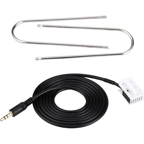Câble Audio Auxiliaire de Voiture, Câble Auxiliaire Audio de Voiture avec Outils de Dépose de Radio (1/5)