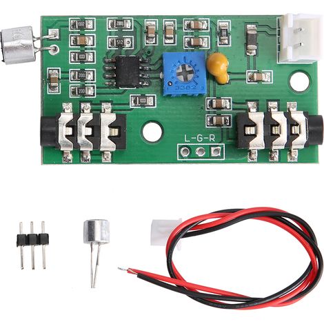 Carte amplificateur audio AC réglable, circuit amplificateur de signal avec alimentation DC 2.6-10V, 3 broches. (1/5)