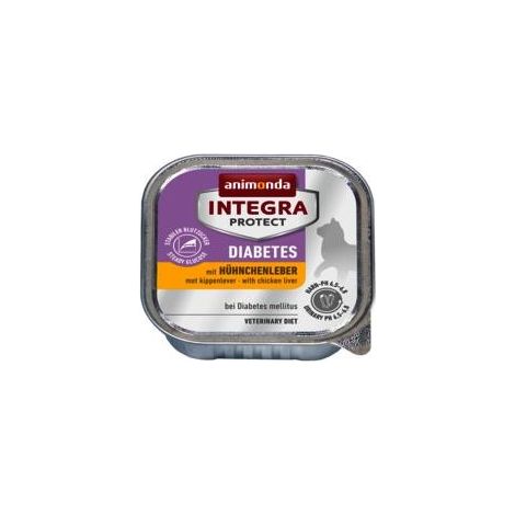 Animonda Integra Protect Diabetes - alimento húmedo para gatos, hígado de ave 100 g