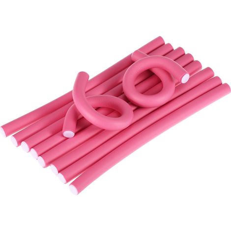 Juego de 10 rulos de espuma de 1,5 cm (0,6 pulgadas) para crear rizos retorcidos y peinados caseros. Herramienta flexible para peinar el cabello. (1/4)