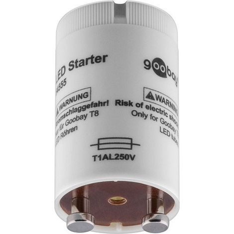 Goobay LED Starter T8 grau kompakt zuverlässig