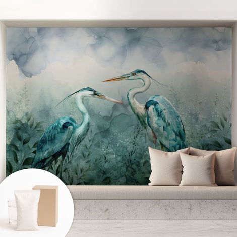 Carta Da Parati - Murale Alla Moda Decorazione - Camera Da Letto - Con Colla Gratuita Uccelli della natura 208x146 cm (1/5)
