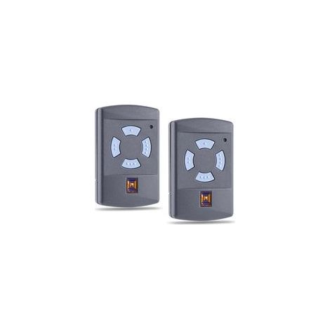 Télécommande de garage HSM4 868 MHz, télécommande de porte, remplacement pour Hörmann émetteur portatif HSM 4, 868,3 MHz, 4 touches, portée 30 m, avec pile 2 paquets
