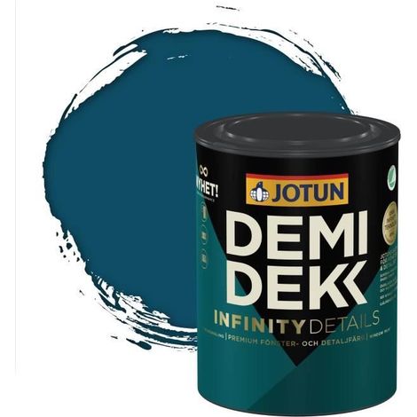Peinture Bois - DEMIDEKK INFINITY DETAILS - Lasure Opaque Satinée - RAL 5001 - 0,75L (1/2)