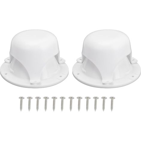 2 Coupages de ventilation de plomberie RV, couvercles d'évent à l'épreuve des intempéries pour camping-car, remorque ou RV, installation facile, bouchons de ventilation en (1/5)