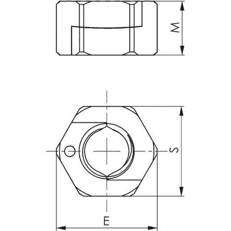 Écrou TWINNUT sans embase 6333S-M16 AMF 1 PCS (1/3)