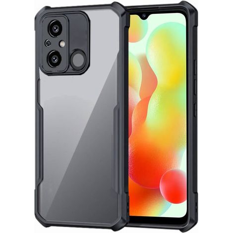 Funda para Xiaomi Redmi 12C, híbrida anticaída, negra. (1/5)
