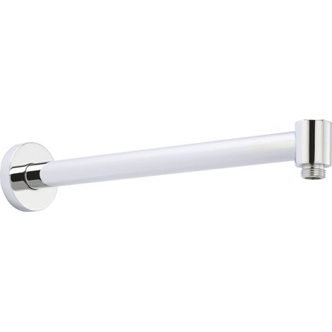 Contemporary Wall Mount Round Shower Arm - 328mm - Chrome