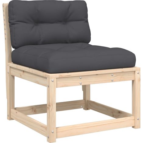 Maison Exclusive - Divano da Giardino con Cuscini Legno Massello di Pino