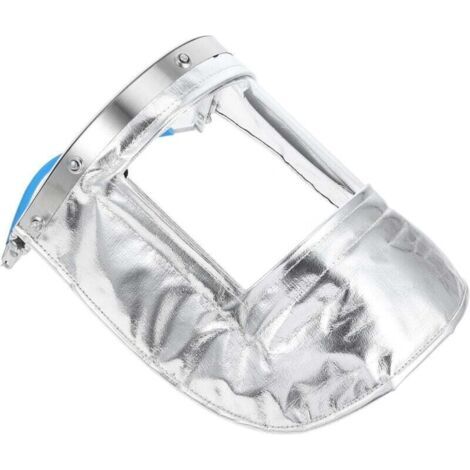 Écran facial en feuille d'aluminium transparente résistante à la chaleur, résistant à la soudure, isolant, résistant aux chocs et aux projections, masque de protection pour soudeurs et applications in (1/4)