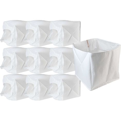 vhbw 10x Membrane Filter Replacement for Kärcher 6.906-103.0 for Vacuum Cleaner - Fabric Filter Set White