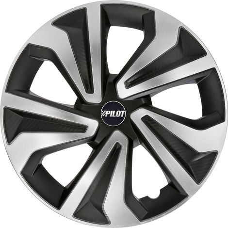Vortexx - Set 4 copricerchi - 15" - Nero/Argento