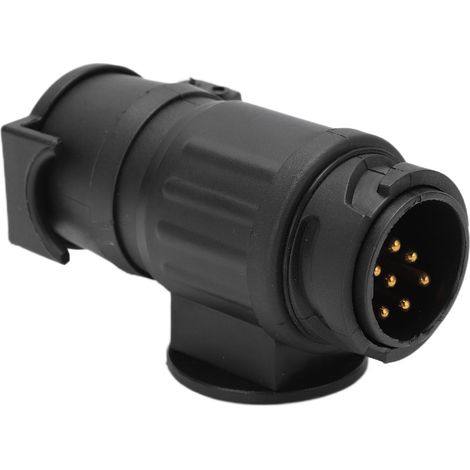 Adaptateur connecteur remorque 13 vers 7 broches étanche robuste pour caravane camping-car bateau prise européenne (1/5)