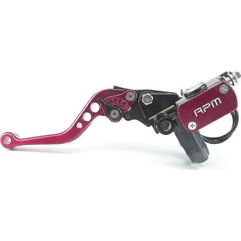 Maître-cylindre de frein et d'embrayage Rpm Px-1 14 mm, levier de guidon, embrayage hydraulique, moteur de course pour moto Honda Yamaha 22 mm - Rouge, gauche (1/5)