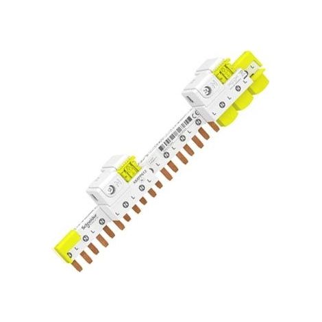 Schneider Electric – Peigne électrique 12 modules 18 mm – 1P + N – 63 A – Connecteur Acti9 iDT40 – Pour installations électriques professionnelles