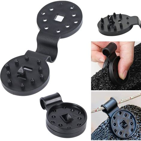 Round fixing clips for plastic shade netting, suitable for greenhouses, outdoor gardens and bird netting (50 pieces) (1/5)