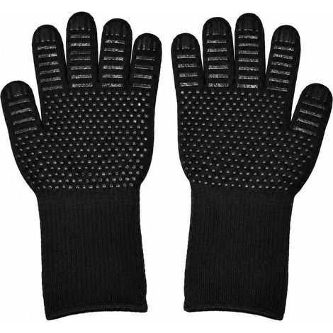 Gant anti-chaleur 800 °C taille unique 33 cm motif points noirs 1 pièce 33 réf 1301 33 × 12 × 3 cm 130 g – Livraison gratuite