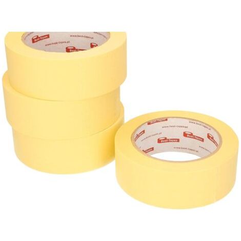 Lot de 20 Rubans de Masquage 38 mm x 50 m Ruban de Protection Autocollant Jaune pour Travaux de Peinture-NANOTEH (1/5)