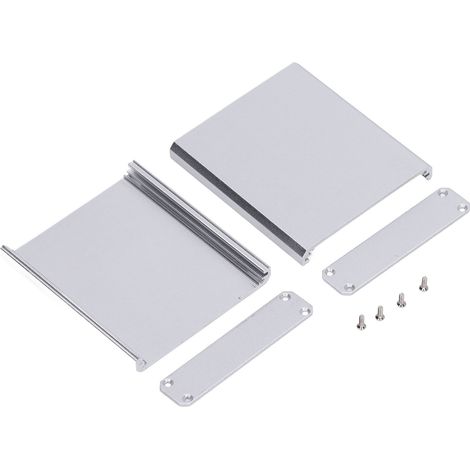Boîtier de jonction électrique étanche en aluminium, type split, pour bricolage, argent (1/5)