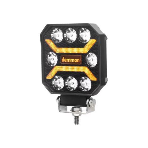 Universelle, leistungsstarke LED‑Diodenlampe – halogenweißes und gelb‑orangenes Licht – 27 W, 12–24 V, für LKW, Traktor, Überrol