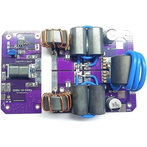 Carte d'amplificateur de puissance ondes courtes 1,8 - 54 MHz SW 1200 W, kit d'amplificateur HF MRFX1K80H BLF188