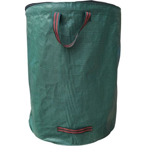 Set of 3 Garden Bags with Resealable Lid 272L Garden Waste Bag with Reinforced Bottom Self-Standing and Foldable Leaf Bag with 4 Strong Handles for Garden Waste (1/5)