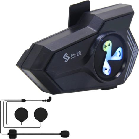 Casque de moto - Système de communication pour casque - LED colorée avec (1/5)