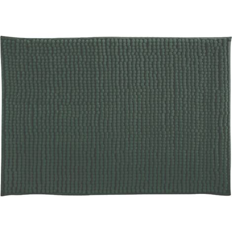 Alfombra de baño CHENILLE de microfibra 40x60 cm verde oscuro MSV