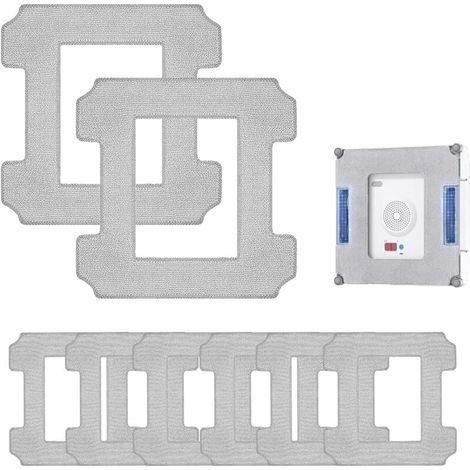 Paquete de 8 paños de limpieza para Ecovacs Winbot W1/W1 Pro, paños de limpieza para el robot limpiacristales Ecovacs Winbot W1 Pro, paños de repuesto lavables y reutilizables para Winbot W1 W1 Pro (1/4)