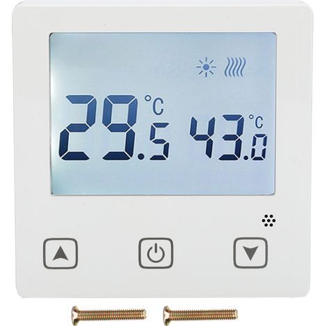 Termostato de suelo AC220V para aire acondicionado, controlador de temperatura con pantalla táctil (1/5)