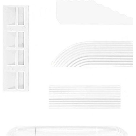 Lot de 5 rampes de seuil de porte pour aspirateur robot,Aide à l'escalade,Compatible avec tous les robots aspirateurs,Rampe d'entrée pour fauteuil roulant,Rampe de rechange pour portes de (1/4)