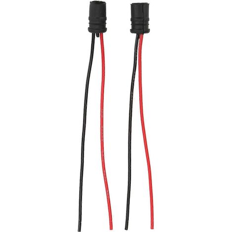 Stück Lampensockel 12V 30A Schwarz Soft T10 2 LED-Lampenfassungen mit Kabel für Industrieanlagen Au