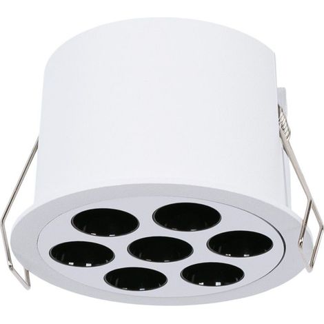 Spot LED encastrable rond 12W - UGR18 - Coupe Ø70mm - Blanc (1/5)