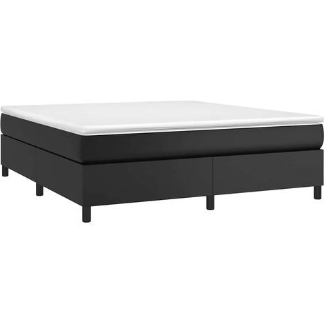 Struttura Letto a Rete a Molle Nero 180x200 cm in Similpelle vidaXL (1/5)