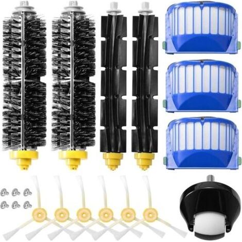 FENOPLASTICA 20-teiliges Staubsauger-Zubehörset, kompatibel mit Roomba 600 Serie, Filter-Seitenbürsten 605 610 614 615 616 620 621 625 630 631 632 635 639 640 650 651 660 665 670 671 676 680 681 690 6 (1/5)