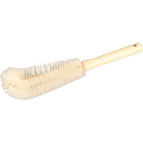 1 Brosse de nettoyage,Manche en bois,Poils en nylon,30 cm,Pour bouteilles en verre (1/5)