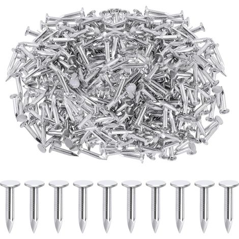 Lot de 300 ongles galvanisés de 25 mm pour racines, asphalte, ciment pour réparation de route, carrelage d'asphalte, paysage (1/5)