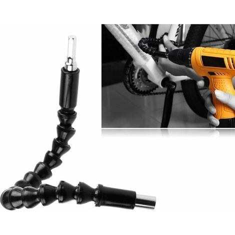 Rallonge porte-embout flexible à cardan pour visseuse, perceuse, idéale , 295 mm,  noir Sunflower (1/2)