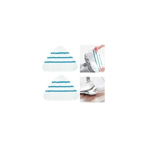 Coperture in microfibra per scopa a vapore, panni triangolari universali lavabili per scope a vapore ad alta pressione, bianchi, panni in microfibra lavabili in lavatrice per scope a vapore (confezion