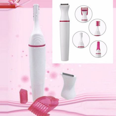 Rasoir électrique féminin - 5 en 1 Étanche et lavable - Toilette corporelle (1/4)