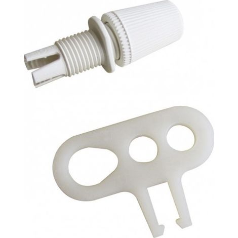 Tappo di sospensione TIBELEC, plastica, bianco TIBELEC